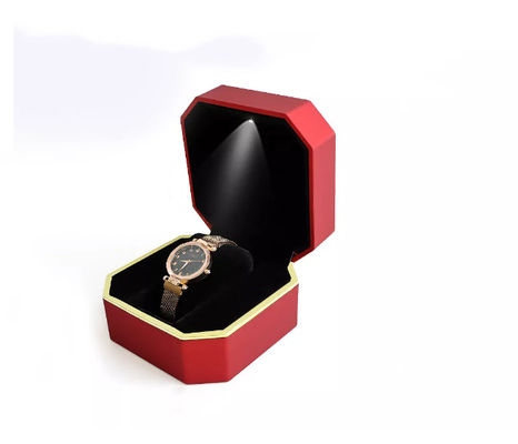 Caja de reloj llevada hecha a mano de empaquetado de la caja del reloj del octágono del OEM