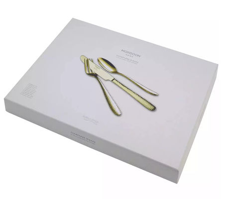 Caja de regalo reciclable de empaquetado de los cubiertos de las cajas del servicio de mesa de papel de la cartulina