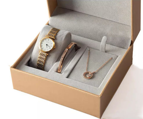 Terciopelo de gama alta de empaquetado el 15*13*7.6cm de la caja del reloj de Ruizhuo