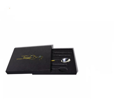 Caja de regalo de sellado caliente del sistema de los cubiertos de Logo Dinnerware Packaging Boxes ISO