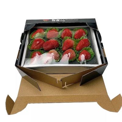 Art Paper C1S Cartón corrugado Cajas de fresas Laminación mate