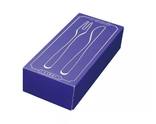 Barnizar la caja de empaquetado del sistema de cena de las cajas del servicio de mesa para la cuchara de la bifurcación