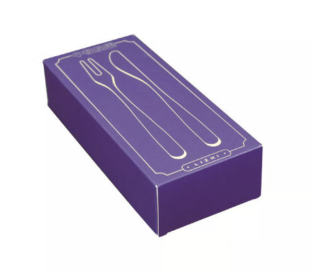 Barnizar la caja de empaquetado del sistema de cena de las cajas del servicio de mesa para la cuchara de la bifurcación