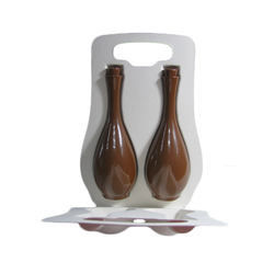 La pulpa de la caña de azúcar moldeó el regalo de la botella de vino que empaquetaba el vino del ISO que empaquetaba para el envío