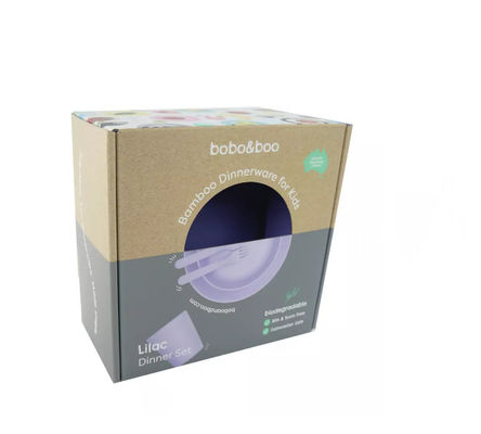 Logo Folding Cardboard Box Packaging de encargo para el servicio de mesa del vajilla