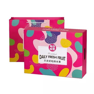 Caja de embalaje vegetal de empaquetado impresa de encargo del ODM del OEM de las cajas de la fruta