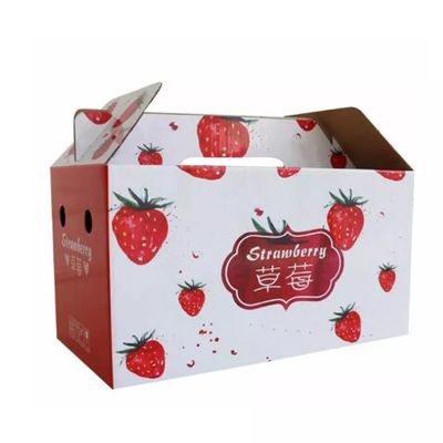 Cartón acanalado de empaquetado de la caja de la legumbre de fruta fresca reciclable