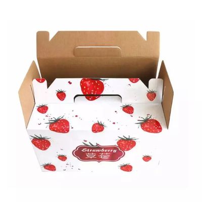 Cartón acanalado de empaquetado de la caja de la legumbre de fruta fresca reciclable