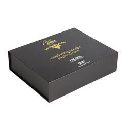 Regalo de empaquetado de 3 de la botella cajas de la copa de vino magnética con los divisores