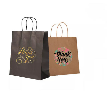 Barnizar el SGS reciclado bolso de papel de la bolsa de papel de Kraft Brown Kraft