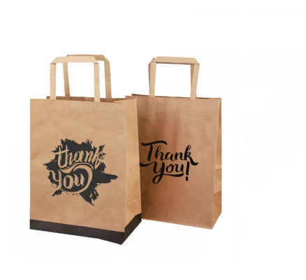 Barnizar el SGS reciclado bolso de papel de la bolsa de papel de Kraft Brown Kraft
