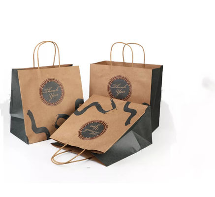 Barnizar el SGS reciclado bolso de papel de la bolsa de papel de Kraft Brown Kraft