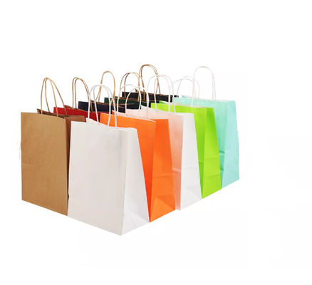 Barnizar el SGS reciclado bolso de papel de la bolsa de papel de Kraft Brown Kraft