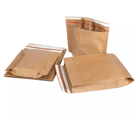 La bolsa de asas biodegradable ISO del papel de Kraft del bolso CMYK Kraft del papel