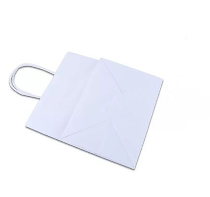 El bolso de papel Pantone durable de Kraft de la manija se lleva el bolso de la comida