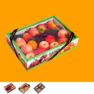 Cajas de empaquetado de la fruta de lujo de la cartulina del ISO con la cubierta transparente