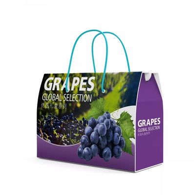 Caja de embalaje Dia9cm*H16cm reciclable de las uvas de la cartulina acanalada