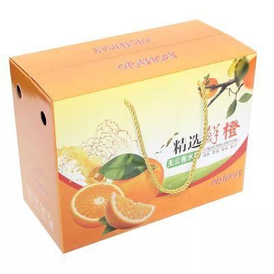 La caja acanalada de encargo para las frutas 4c en offset el certificado de la impresión ISO