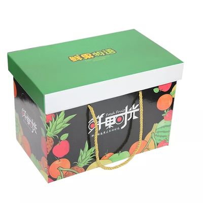 La caja acanalada de encargo para las frutas 4c en offset el certificado de la impresión ISO