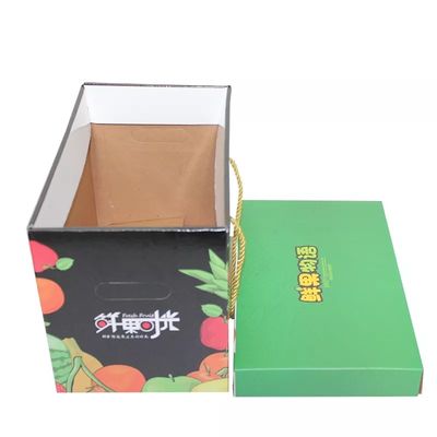 La caja acanalada de encargo para las frutas 4c en offset el certificado de la impresión ISO
