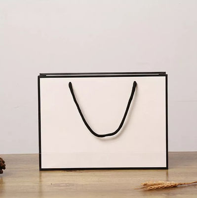 Bolso de papel reciclable ISO del regalo de la manija de la cuerda de la cartulina del bolso de Kraft