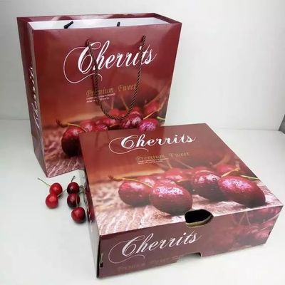 Caja acanalada de empaquetado del cartón de la fruta de 5 de la capa cajas de la fruta dura de la cartulina
