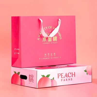 Cajas de empaquetado de la fruta de cartón corrugado que barnizan las cajas de embalaje de Apple