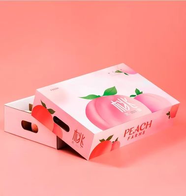 Cajas de empaquetado de la fruta de cartón corrugado que barnizan las cajas de embalaje de Apple