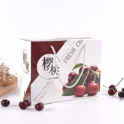 Los materiales reciclados dan fruto las cajas de envío de empaquetado de la fruta de la cartulina de las cajas