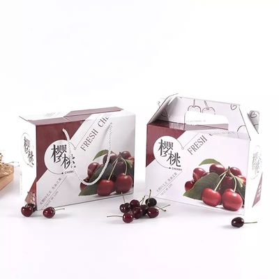 Los materiales reciclados dan fruto las cajas de envío de empaquetado de la fruta de la cartulina de las cajas