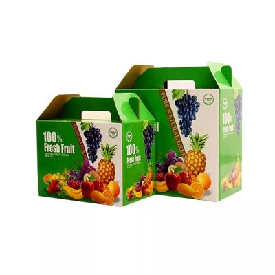 El empaquetado de la fruta de CMYK encajona la caja acanalada por encargo de la fruta