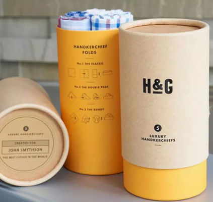 Caja de papel de empaquetado reciclada del tubo de los cilindros 600GSM 900GSM Kraft de la cartulina
