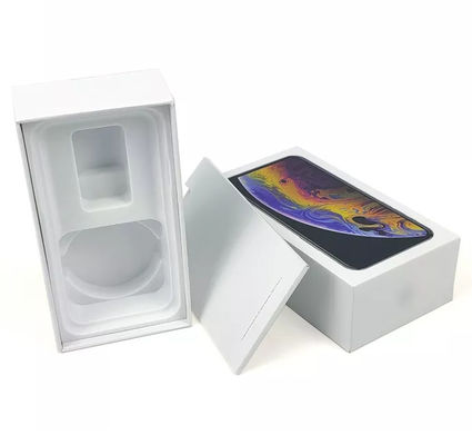 ODM de empaquetado de empaquetado de la caja de la cubierta del teléfono de la dureza de la caja de la electrónica de Debossed
