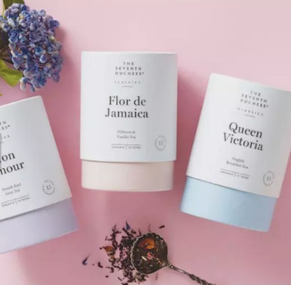 La categoría alimenticia recicló la caja de empaquetado del café del cilindro de las cajas del té de la cartulina
