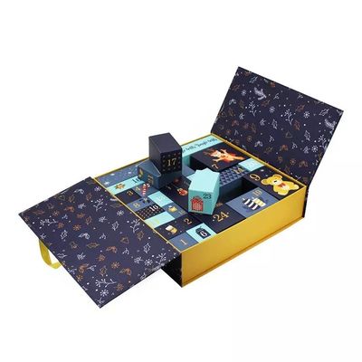 ODM rectangular Advent Calendar Boxes del OEM de las cajas de regalo de la cartulina de la Navidad