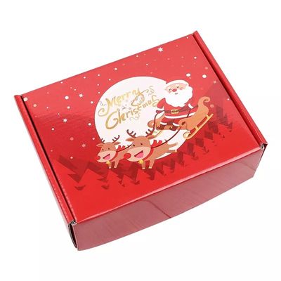 Impresión en relieve de las cajas de regalo de la cartulina de la Navidad del calendario de adviento