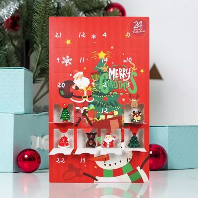 La Navidad ISO de las cajas de regalo de la cartulina de la sorpresa de la cuenta descendiente certificó