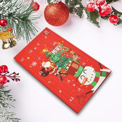 La Navidad ISO de las cajas de regalo de la cartulina de la sorpresa de la cuenta descendiente certificó