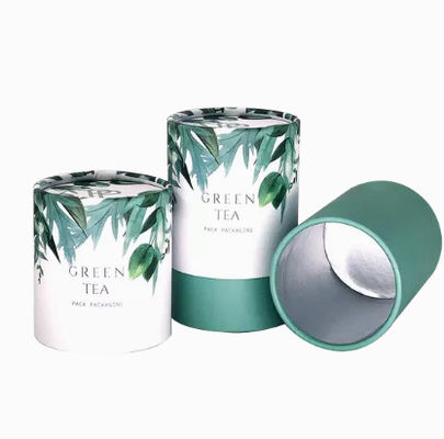 El té de papel de la cartulina del tubo encajona el empaquetado biodegradable del té del cilindro