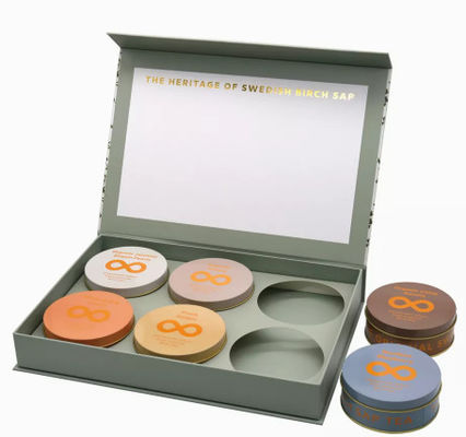 Cajas reciclables de lujo de encargo Matt Lamination del té de la cartulina