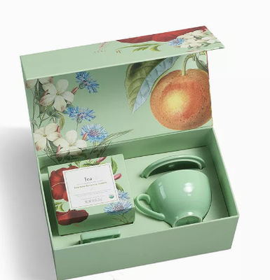 Cajas reciclables de lujo de encargo Matt Lamination del té de la cartulina