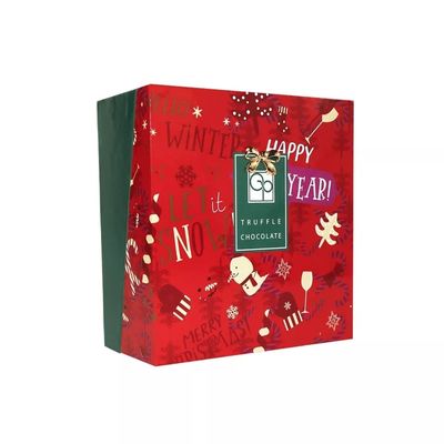 La Navidad decorativa de impresión de encargo Eve Box de las cajas de regalo de la cartulina de la Navidad