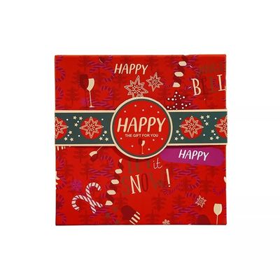 La Navidad decorativa de impresión de encargo Eve Box de las cajas de regalo de la cartulina de la Navidad