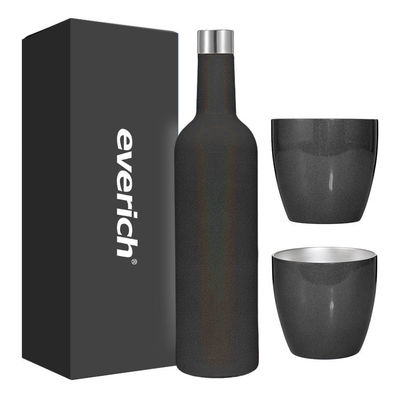Juego de copas de vino en caja de 500 ml Sublimación aislada de acero inoxidable