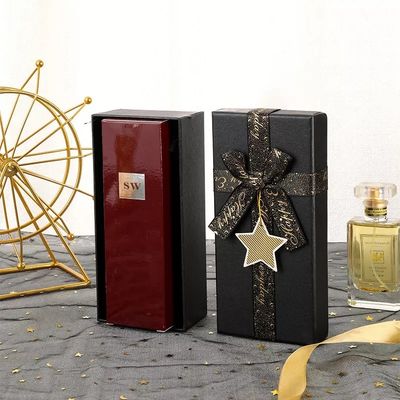 cajas de Navidad de la cartulina de 40*40*100m m para el empaquetado de la botella de perfume