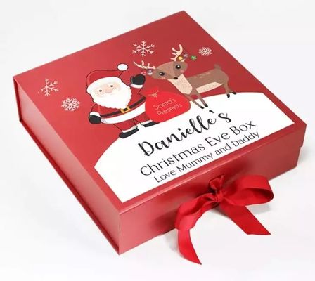 Logotipo de encargo de Eve Sweet Box Gravure Printing de la Navidad de la cartulina