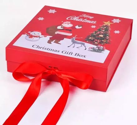 Logotipo de encargo de Eve Sweet Box Gravure Printing de la Navidad de la cartulina