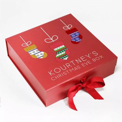 Logotipo de encargo de Eve Sweet Box Gravure Printing de la Navidad de la cartulina