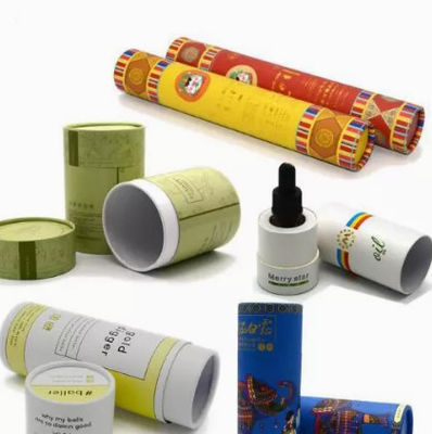 La caja de empaquetado del tubo de papel redondo del arte modificó el envase para requisitos particulares de empaquetado cosmético