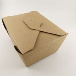 Caja de papel disponible impermeable a la grasa ISO9001 de la comida de los alimentos de la caja de encargo para llevar del acondicionamiento
